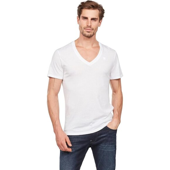 G-STAR RAW Men's Base Heather V Neck Tee Short Sleeve Size Med - Picture 1 of 8